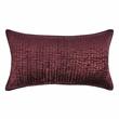 Pemberly Row Modern Transitional Velvet Port Red Finish King Sham