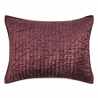 Pemberly Row Modern Transitional Velvet Port Red Standard Sham