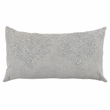 Pemberly Row Modern Transitional Cotton Gray Finish King Sham