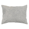 Pemberly Row Modern Transitional Cotton Gray Finish Standard Sham