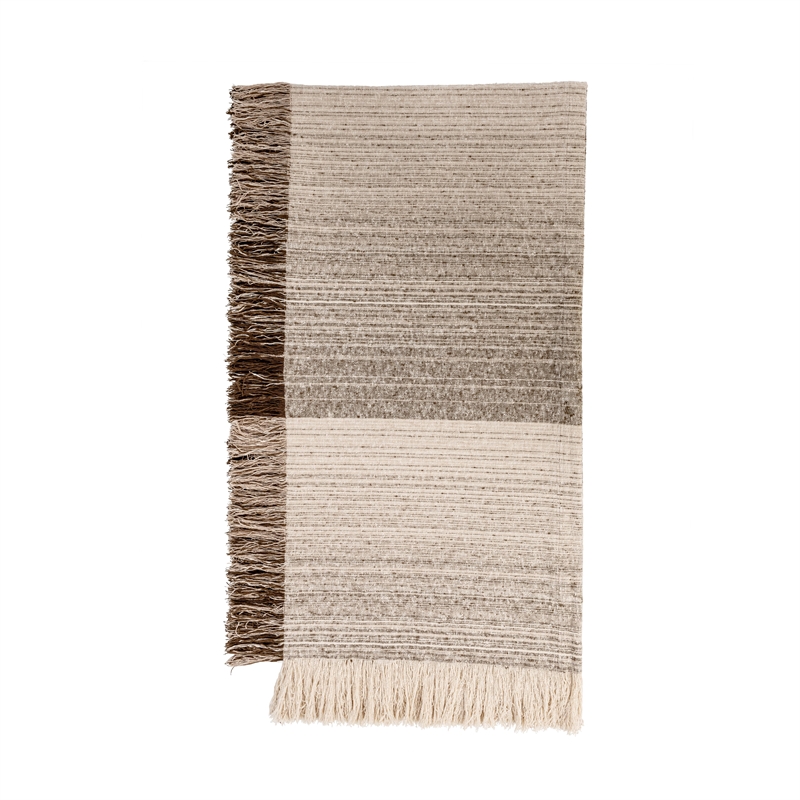 Pemberly Row Transitional Cocoa Brown Finish King Cotton Blanket