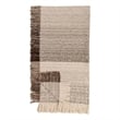 Pemberly Row Transitional Cocoa Brown Finish Queen Cotton Blanket