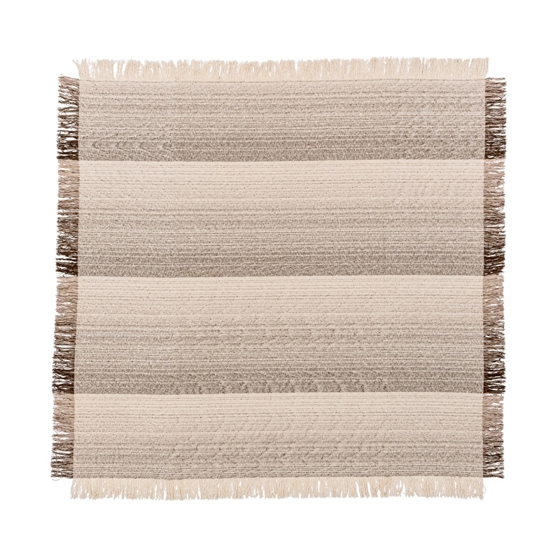 Pemberly Row Transitional Cocoa Brown Finish Queen Cotton Blanket