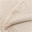 Pemberly Row Transitional Natural Queen Ivory Cotton Blanket