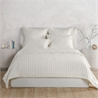 Pemberly Row Modern Transitional Ivory Comforter Euro Cotton Sham