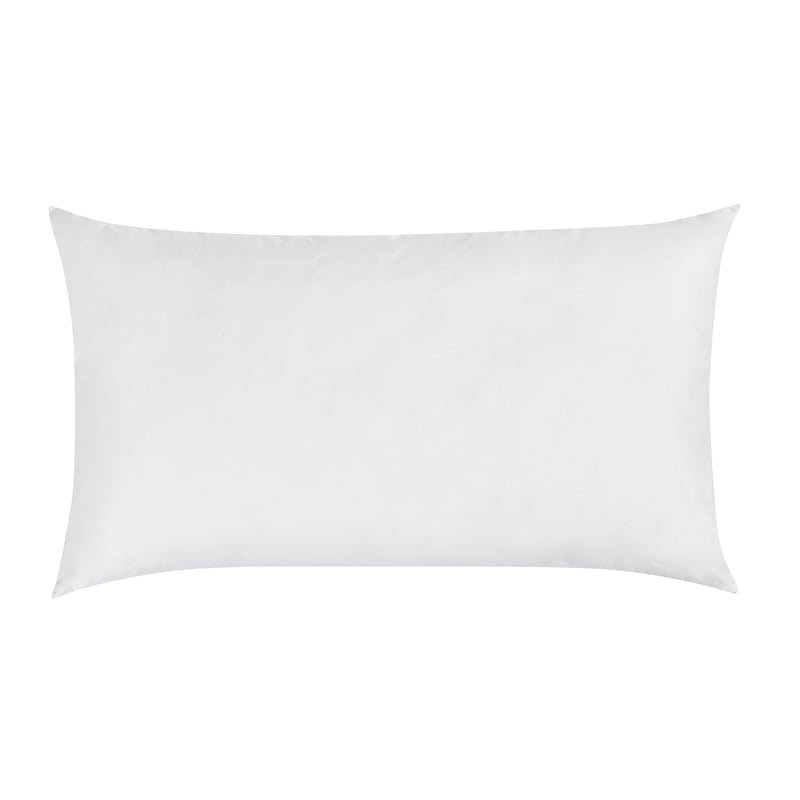 Pemberly Row Premium Down Alternative Filling King White Cotton Sham Insert