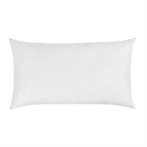 Pemberly Row Premium Down Alternative Filling King White Cotton Sham Insert