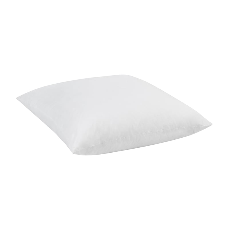 Pemberly Row Premium Down Alternative Filling Euro White Cotton Sham Insert