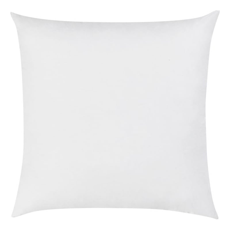 Pemberly Row Premium Down Alternative Filling Euro White Cotton Sham Insert