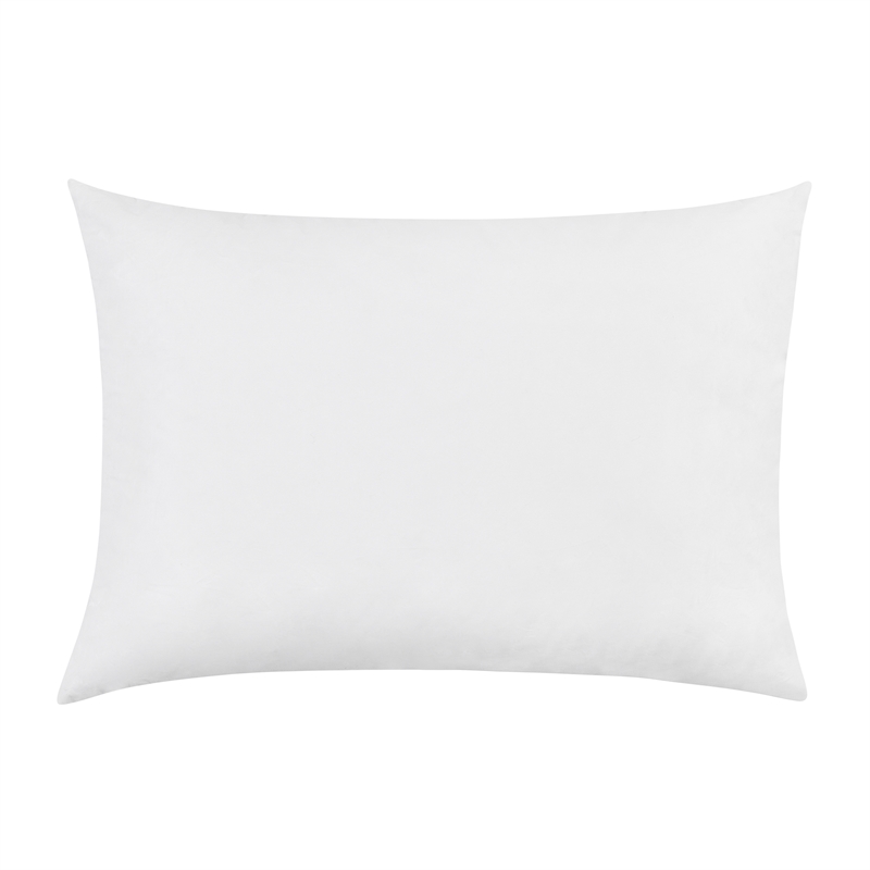 Pemberly Row Premium Down Alternative Filling Standard White Cotton Sham Insert