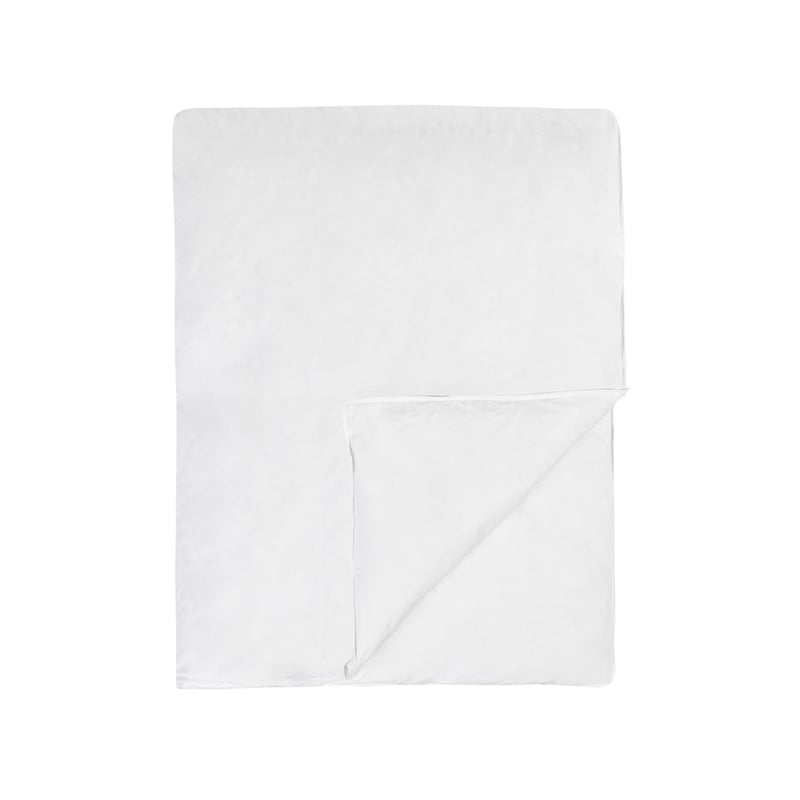 Pemberly Row Goose Feather & Down Filling Queen White Cotton Duvet Insert