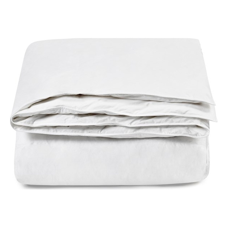Pemberly Row Goose Feather & Down Filling Queen White Cotton Duvet Insert