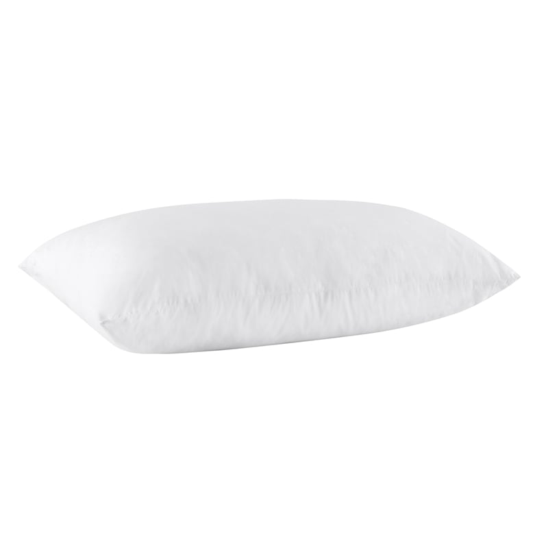 Pemberly Row Premium Goose Feather & Down Filling King White Cotton Sham Insert