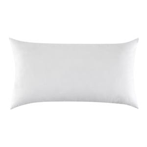 Pemberly Row Premium Goose Feather & Down Filling King White Cotton Sham Insert
