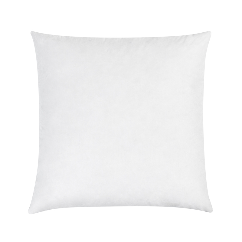 Pemberly Row Premium Goose Feather & Down Filling Cotton White Euro Sham Insert
