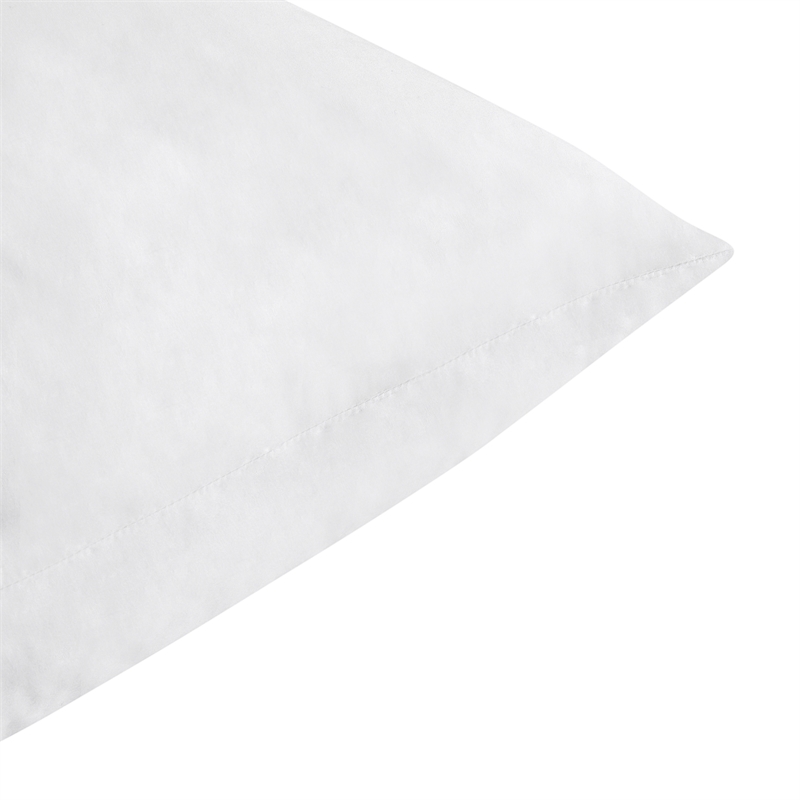 Pemberly Row Premium Goose Feather & Down Filling Cotton White Euro Sham Insert