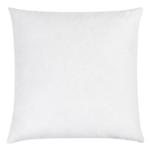 Pemberly Row Premium Goose Feather & Down Filling Cotton White Euro Sham Insert