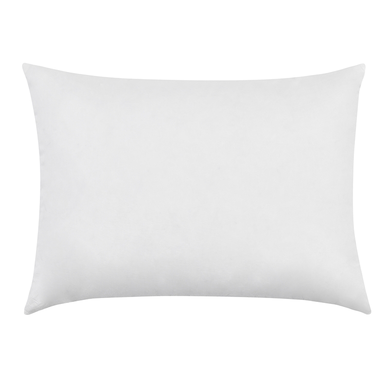 Pemberly Row Goose Feather & Down Filling Cotton White Standard Sham Insert