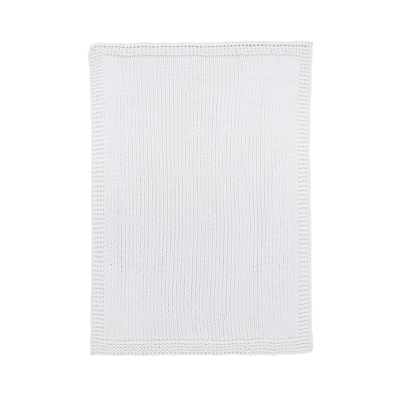 Pemberly Row Modern Transitional Cotton White Finish Throw 50x70