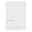 Pemberly Row Modern Transitional Cotton White Finish Throw 50x70