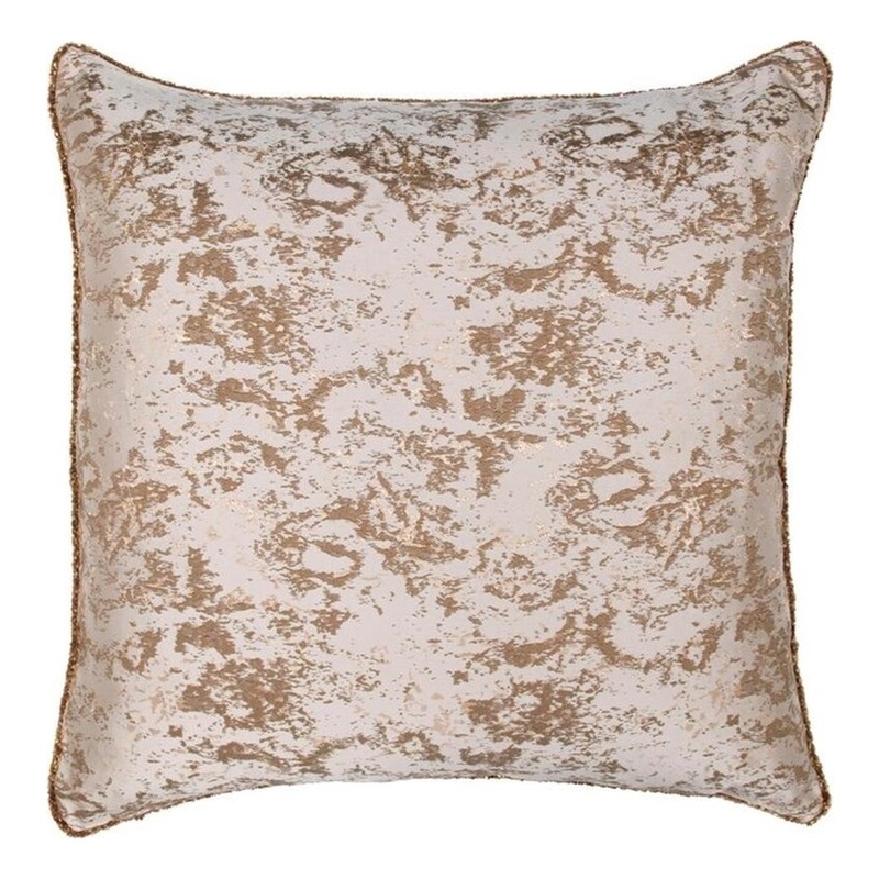 Pemberly Row Transitional 22x22 Woven White Fabric Throw Pillow