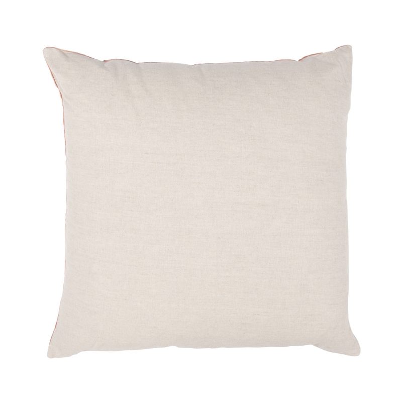 Pemberly Row 22x22 Linen Blend Fabric Throw Pillow in Rose Gold