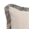 Pemberly Row 16x36 Cotton Blend Fabric Throw Pillow in Natural/Black