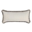 Pemberly Row 16x36 Cotton Blend Fabric Throw Pillow in Natural/Black