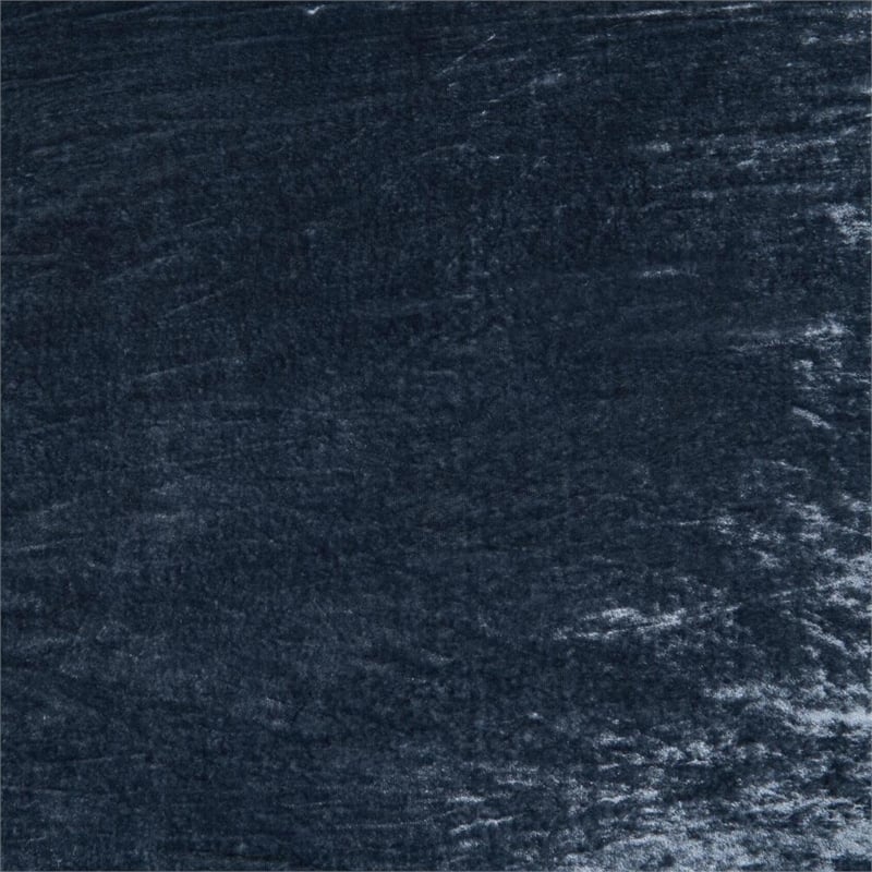 Pemberly Row Transitional 22x22 Linen Fabric Throw Pillow in Denim Blue