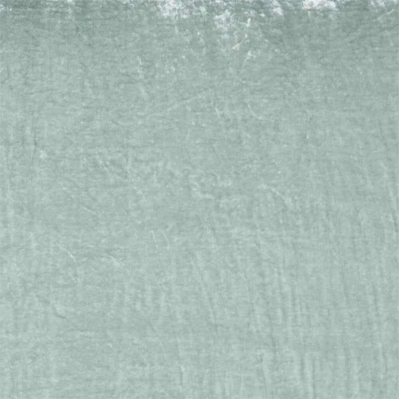 Pemberly Row 22x22 Silk Blend Fabric Throw Pillow in Pale Aqua