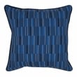 Pemberly Row Modern Transitional 22x22 Fabric Throw Pillow in Blue