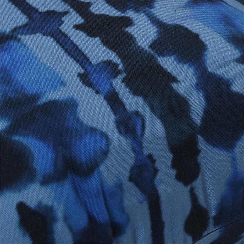 Pemberly Row Modern Transitional 22x22 Fabric Throw Pillow in Blue