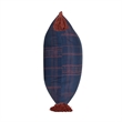 Pemberly Row Transitional 20x20 Fabric Throw Pillow in Dark Blue/Red