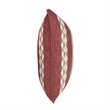 Pemberly Row Transitional 18x18 Fabric Throw Pillow in Clay Red