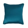 Pemberly Row Transitional 22x22 Woven Fabric Throw Pillow in Ocean Blue