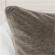 Pemberly Row Transitional 22in Velvet Throw Pillow in Brown Finish