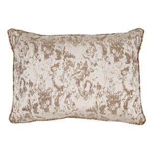 Pemberly Row Transitional 14x20 Woven Fabric Throw Pillow in White