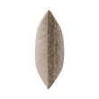 Pemberly Row Transitional 22x22 Linen Blend Fabric Throw Pillow in Brown