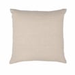 Pemberly Row Transitional 22x22 Linen Blend Fabric Throw Pillow in Brown
