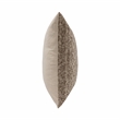 Pemberly Row Transitional 22x22 Linen Blend Fabric Throw Pillow in Brown