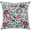 Pemberly Row 18x18 Cotton Fabric Throw Pillow in Multi-Color