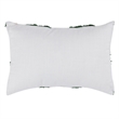 Pemberly Row Transitional 14x20 Cotton Fabric Throw Pillow in Green