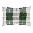 Pemberly Row Transitional 14x20 Cotton Fabric Throw Pillow in Green