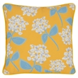 Pemberly Row Transitional 18x18 Fabric Throw Pillow in Yellow