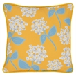 Pemberly Row Transitional 18x18 Fabric Throw Pillow in Yellow
