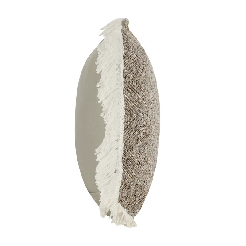 Pemberly Row Transitional Dune 20x20 Performance Fabric Throw Pillow