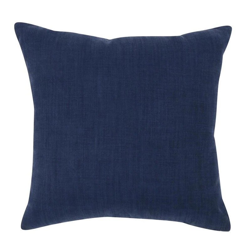Pemberly Row Modern Transitional 20x20 Fabric Throw Pillow in Blue