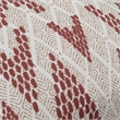 Pemberly Row Transitional 20x20 Fabric Throw Pillow in Natural/Clay Red