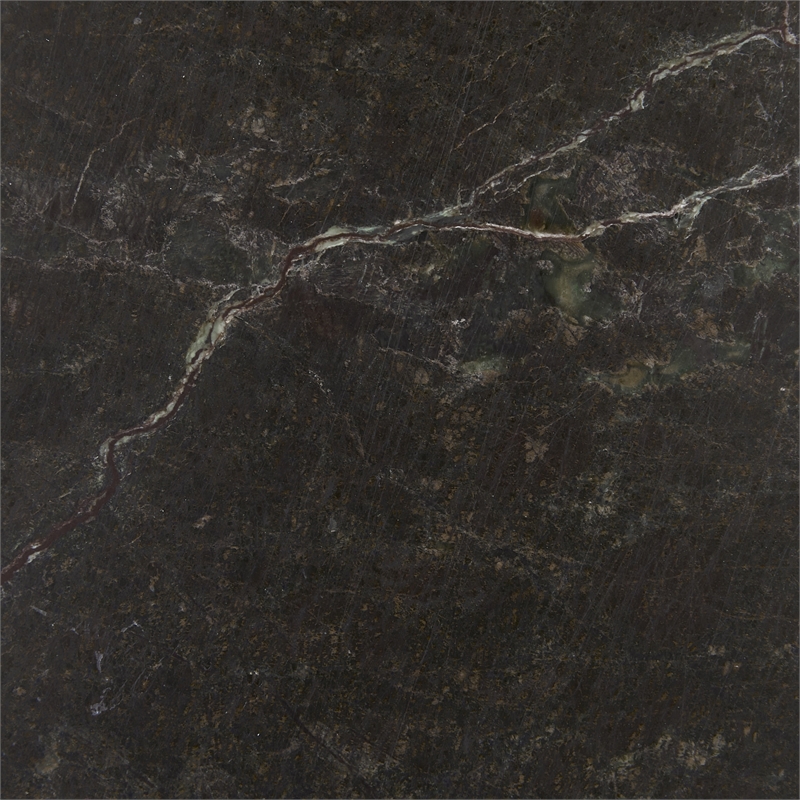 Pemberly Row Modern Transitional Marble End Table in Green Finish