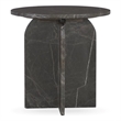 Pemberly Row Modern Transitional Marble End Table in Green Finish